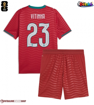 Portugalsko Vitinha #23 Domácí dres komplet pro Děti MS 2026 Krátkým Rukávem (+ Krátké kalhoty)